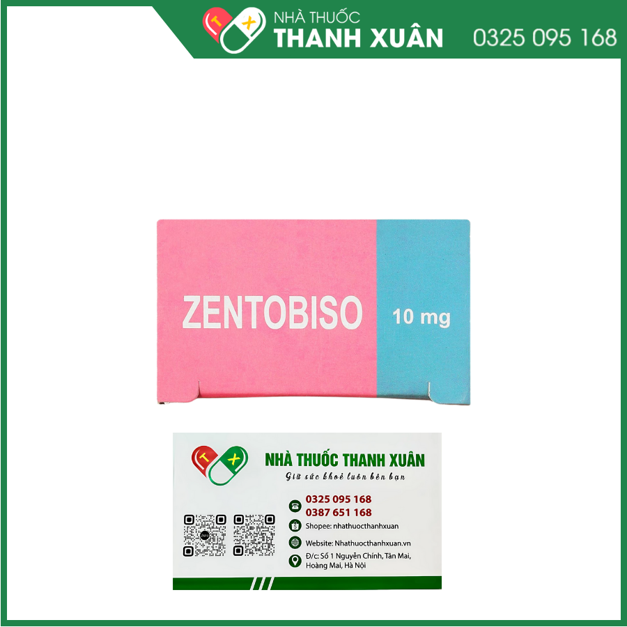 Zentobiso 10mg trị suy tim mãn tính ổn định